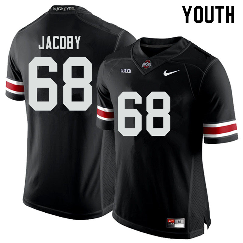 Ohio State Buckeyes Ryan Jacoby Youth #68 Black Authentic Stitched College Football Jersey